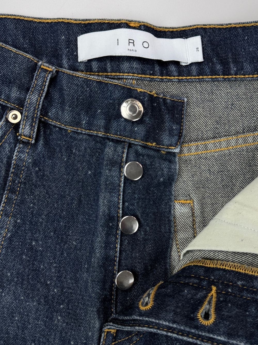 IRO Menard Slim Fit Cargo Jeans Size 28 - Picture 3 of 7